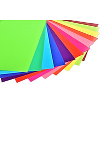 Combo 5 xấp giấy thủ công Thiên Long GTC-C002 12 màu khổ vừa