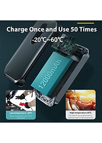 Bộ kích bình dùng cho xe hơi Baseus Super Energy Pro Car Jump Starter (5V/3A, 3in1, 12000mAh Power Bank, 1000A) -Hàng Chính Hãng