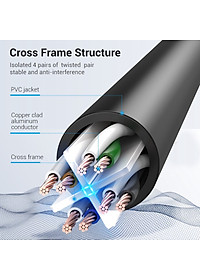 Dây cáp mạng Lan Cat6 Dẹt Vention 0.5m/1m/1.5m/ 5m tốc độ cao - Hàng chính hãng