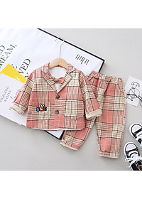 Bộ vest 3 chi tiết bé trai công tử nhỏ, chất thô dày dặn, phom dáng đẹp, kèm nơ xinh xắn, diện sinh nhật, sự kiện | MB26