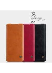 Bao da Leather cho Samsung Galaxy S20 Plus hiệu Nillkin Qin HPK-01 (Chất liệu da cao cấp, có ngăn đựng thẻ, mặt da siêu mềm mịn) - Hàng chính hãng