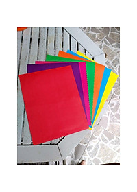 10 xấp thủ công 7 màu (70 tờ )không keo có kẻ ô khổ giấy A5