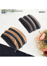 Lược Gỗ Thơm Ghép Răng Sừng Đen Cao Cấp HAHANCO (Đủ Mẫu) Kiểu Dáng Châu Âu- COH271