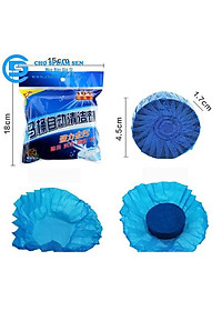 Viên khử mùi tẩy bồn cầu toilet siêu sạch bóng (1 viên), sáp chống ố vàng mùi hôi, diệt sạch vi khuẩn gây hại