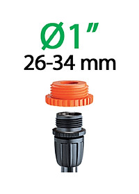 Đầu Nối Ren Sang Ống Mềm Claber 91015, ren ngoài 21mm hoặc 34mm