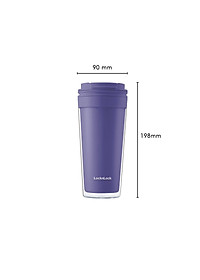 Ly nhựa 2 lớp LocknLock Bucket Cold Cup 580ml HAP519BLU - Màu blue