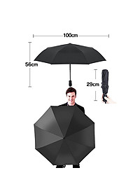 Ô Dù Chống Tia UV Chống Nắng Che Mưa Và Thanh Đỡ Bằng Hợp Kim Nhôm - Gấp Gọn Dễ Dàng- Hàng Chính Hãng MINIIN