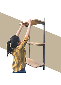 Kệ gỗ SMLIFE Railshelf 30x60cm - Phụ Kiện Thành Phần Để Lắp Hệ Kệ Ray Tường Railshelf