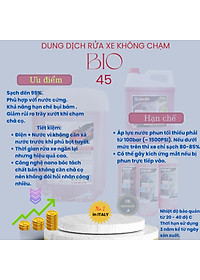 Bio 45 - 5 lít tặng kèm bình phun bọt tuyết 2 lít - Dung dịch rửa xe không chạm - Nước rửa xe bọt tuyết - Ekokemika