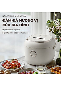 Nồi Cơm Điện Tử Bear 3L Lòng Nồi 5 Lớp Đa Năng Nấu Cơm Nấu Cháo Hầm Hấp Hâm Nóng Hẹn Giờ Lên Đến 12 Tiếng SB-NC30A - HÀNG CHÍNH HÃNG