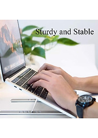 Giá đỡ Aluminum Wiwu S400 cho Macbook laptop 13 inch đên 15.5 inch giúp tản nhiệt thiết kế nhôm nguyên khối - Hàng nhập khẩu