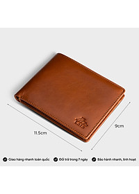 Ví nam da bò Lata ( Thời trang nam - Ví da thật LVN84 )