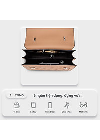 Túi Yuumy ( Thời trang nữ đi chơi nắp gập size 22 - Túi đeo chéo da Seasand YN140 )
