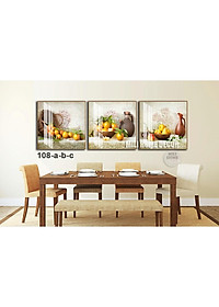 GIÁ XƯỞNG 10 MẪU Tranh treo tường, tranh trang trí phòng bếp 40x40cm