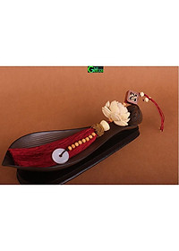 Khánh Liên Hoa Trang Trí Xe Hơi , Dây Treo Sen Gỗ Hoàng Dương Trang Trí Ô Tô