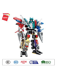 Đồ chơi xếp hình, lắp ráp Qman 1412 - Người máy hợp kim (498 mảnh ghép)