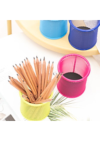 Cốc Cắm Bút Kim Loại Deli, 91X98Mm - Xanh Dương / Hồng / Trắng - 1 Cái - 9153