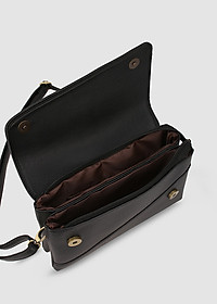 Túi đeo chéo nữ thanh lịch IDIGO FB2 - 380, túi xách cầm tay dáng chữ nhật nắp gập