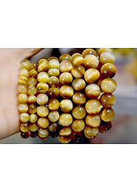 Vòng tay chuỗi đá phong thủy mắt hổ vàng