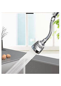 Đầu Nối Vòi Rửa Bát Tăng Áp Xoay 360 Độ Inox