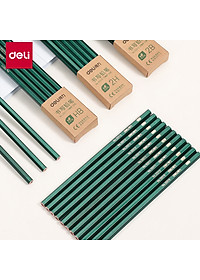 Bút Chì Lục Giác 2B HB Deli - Bút Chì Gỗ Thi Trắc Nghiệm Ruột Đậm Bút Chì Học Sinh Cấp 1 Tập Viết Chì Vẽ Phác Thảo