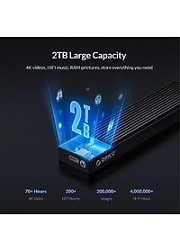 Hộp ổ cứng M.2 SSD USB 3.1 Gen 1 ORICO M2PF-C3-BK - Đen - Hàng chính hãng