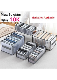 Túi vải chia ngăn đựng quần áo 7, 9, 11 và 12 ngăn - chính hãng dododios