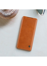 Bao da Leather cho Samsung Galaxy S20 Plus hiệu Nillkin Qin HPK-01 (Chất liệu da cao cấp, có ngăn đựng thẻ, mặt da siêu mềm mịn) - Hàng chính hãng