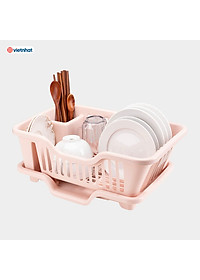 Rổ Úp Bát Tiện Ích Việt Nhật, Giá Để Bát Đĩa , Khay Úp bát, Có Lỗ Thoát Nước Tiện Ích Chất Liệu Nhựa PP An Toàn- Hàng Việt Nam