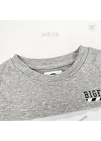 Bộ dài tay bé trai BIGFOX - MISS MEOW size đại, bộ thu đông cho bé phong cách Âu Mỹ phối 3 màu rằn ri in mặt cười 11 - 38kg