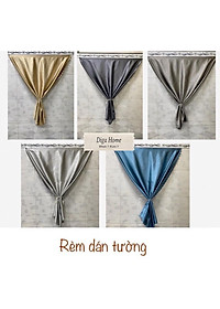 Rèm Dán Tường Phòng Ngủ-Trang Trí,Decor-Không Cần Khoan-Nhiều Màu,Nhiều Kích Thước