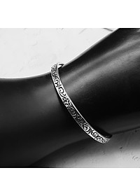  Lắc Tay Nữ Bạc Hiểu Minh LTU534 - Dạng Kiềng - Bảo Hành Vĩnh Viễn ( Hàng Chính Hãng )