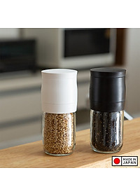 Lọ/ hũ xay tiêu cầm tay thủy tinh Echo Metal - Made in Japan