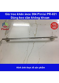 Giá treo khăn tắm dán tường Pimisi inox 304 dùng để treo quần áo - vắt khăn trong nhà vệ sinh - phụ kiện - đồ dùng gia đình dán bằng keo không khoan | hàng chính hãng