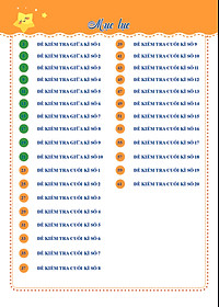 Đề Kiểm Tra Toán Lớp 1 - Cánh Diều (Tự Chọn Sách)