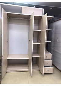 Tủ quần áo chất lượng Juno Sofa (Màu vân gỗ sồi trắng)