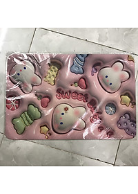 Thảm Lau Chân, COMBO 2 CHIẾC, Thảm Chùi Chân 3D Hoạ Tiết Siêu Đẹp, Thấm Nước Tốt, Đế Chống Trượt