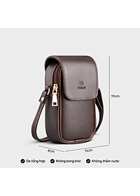 Túi Yuumy ( Thời trang nữ đựng điện thoại size 11 - Túi đeo chéo da Seasand YN120 )
