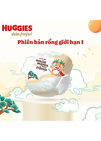 Tã quần Huggies Skin Perfect phiên bản Rồng giới hạn Super Jumbo XL52+6 miếng với 2 vùng thấm giảm kích ứng da