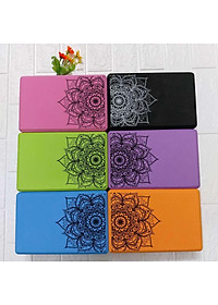 Gạch Tập Yoga In Hoa Mandala -YOGA TP, Chất Liệu EVA Cao Cấp, Giúp Bạn Tập Yoga Tại Nhà Và Phòng Tập