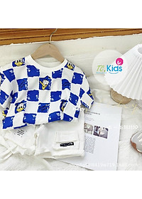 Áo thun họa tiết con vịt cho bé trai phong cách Hàn Quốc size 20-65kg chất cotton mềm mịn mát