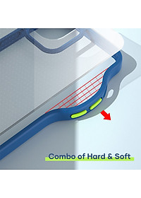 Ốp lưng trong suốt cho iPhone 12 Pro trang bị viền silicon chống sốc bảo vệ 720 độ Hiệu Rock Guard Pro (độ đàn hồi cao, chống trầy xước, chống ố vàng, tản nhiệt tốt) - Hàng nhập khẩu