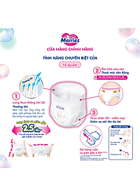 Tã/bỉm quần Merries size L - 44 miếng (dành cho bé từ 9 - 14kg)