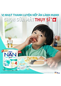 Sữa Bột Nestlé NAN OPTIPRO PLUS 4 1500g/lon với 5HMO Hỗ trợ Đề Kháng - Tiêu Hóa - Trí Não & Chiều Cao (Dành cho trẻ từ 2-6 tuổi) - Tặng Bộ xửng hấp 2 ngăn Inochi