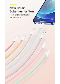 Cáp sạc nhanh IP 2.4A, Cáp sạc nhanh truyền dữ liệu Baseus Dynamic Series Fast Charging Cable 2.4A cho iPhone, iPad - Hàng chính hãng