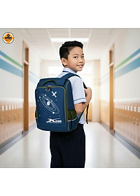 Balo học sinh chống gù Xbags Universe – Balo đi học cấp 1 cao cấp chống nước, nhiều ngăn cho bé năng động XB3104