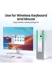 Ugreen UG90225CM591TK 20M v5.3 USB Bluetooth chỉ hỗ trợ duy nhất Windows kết nối được 7 thiết bị - HÀNG CHÍNH HÃNG