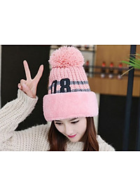 Mũ len, nón len 2 phong cách tua rua số 08 A011