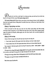 Sách Ôn Luyện Tiếng Anh Lớp 9 - Không Đáp Án (Tái Bản - Có Chỉnh Lý)