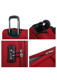 Vali Kéo Vải Du Lịch SAKOS VIVIAN 6 - Size M (24inch)/ Ký Gửi (Trung) - Khóa TSA - Chống Thấm, Trượt Nước - Hàng chính hãng